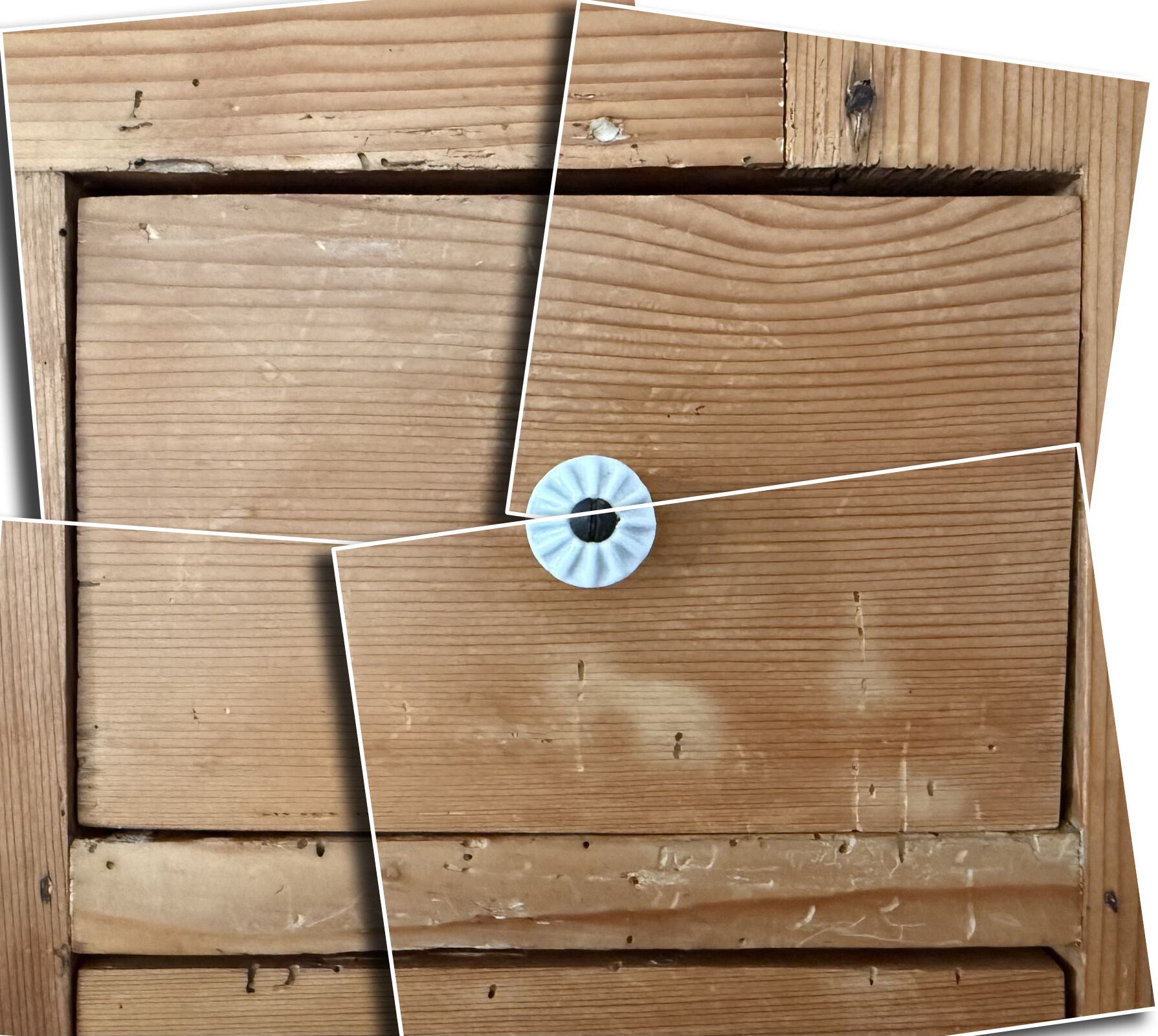 Schublade von einem antiken Schrank