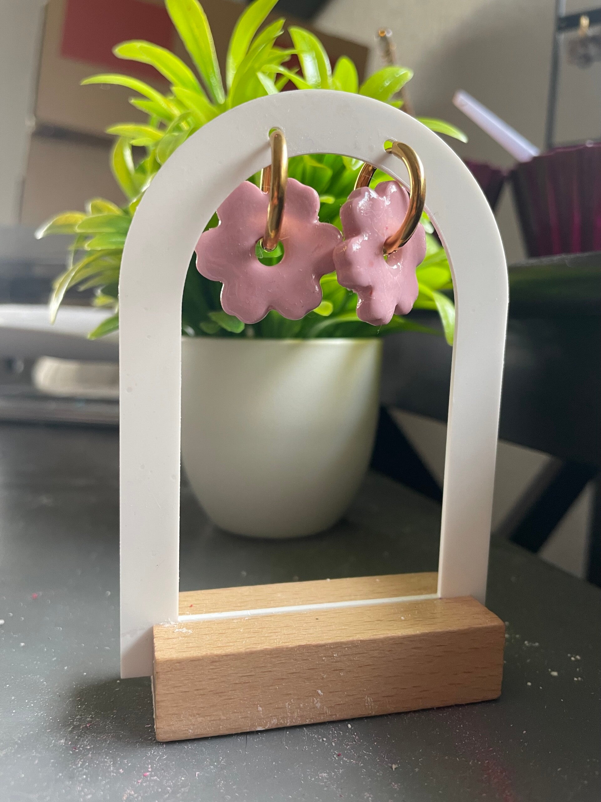 Pampille Jade en pâte polymère