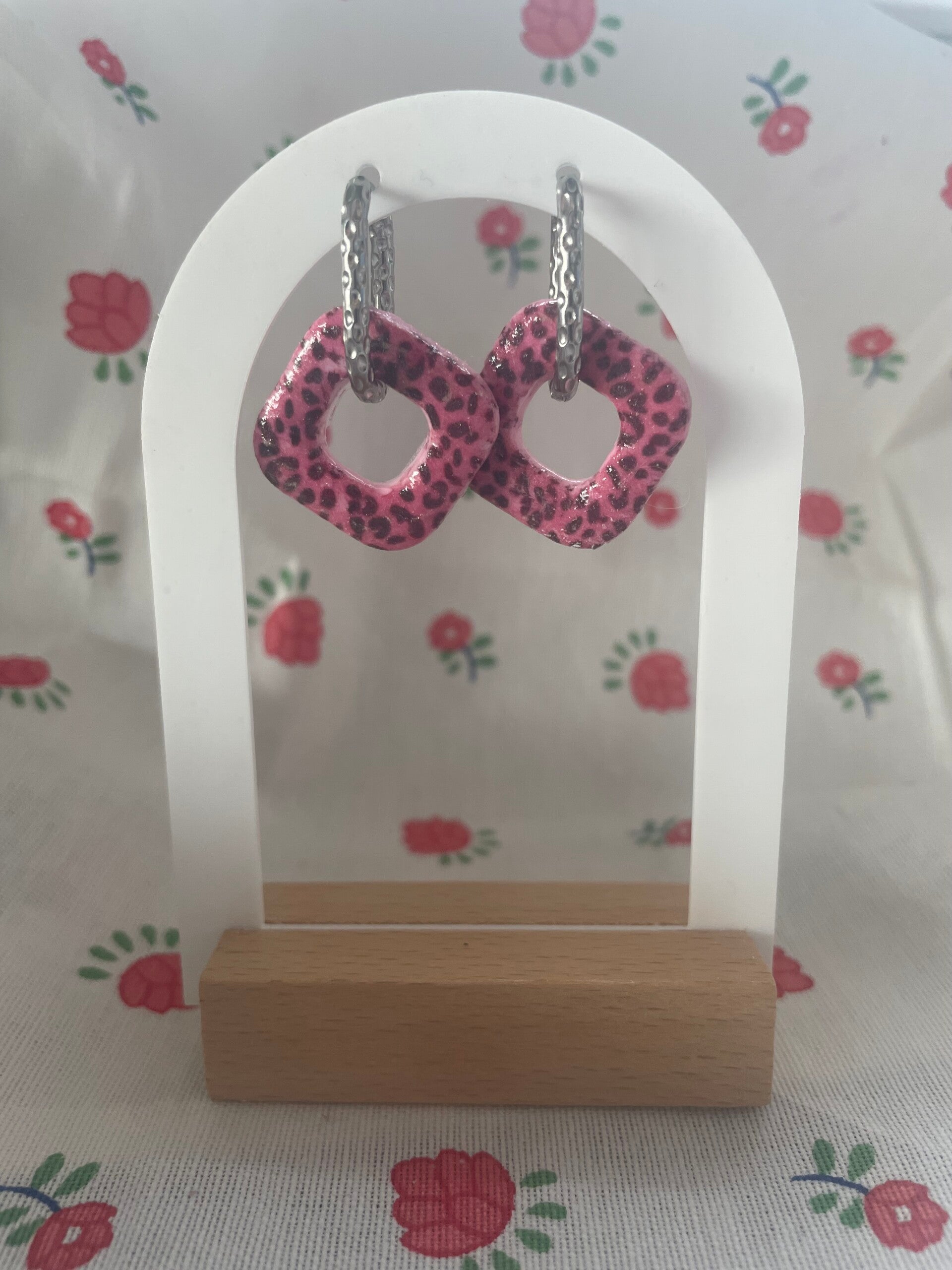 Pampille carré fimo