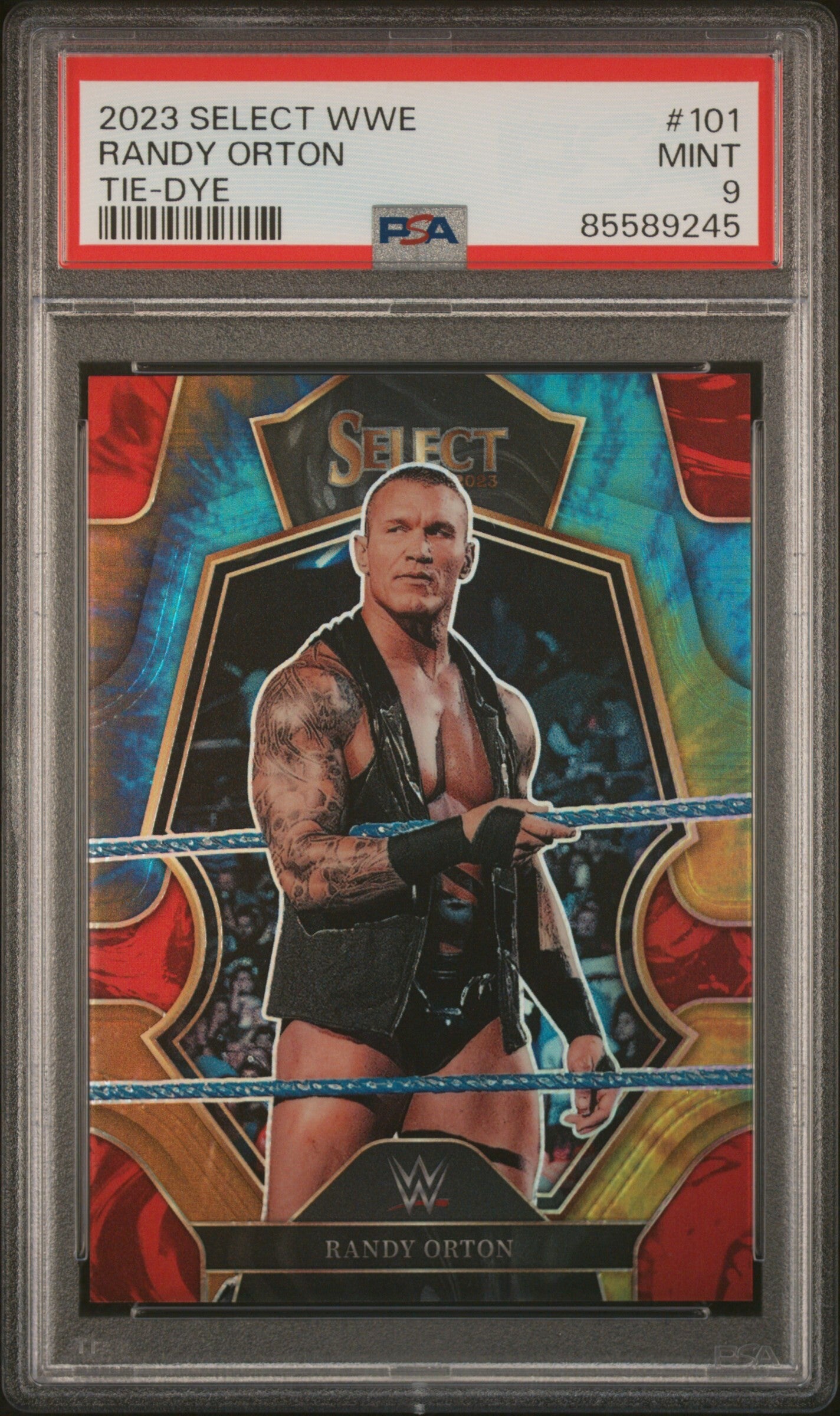 WWE - Panini Select 2023 - Randy Orton - Tie-Dye Serial 23/25 - PSA9