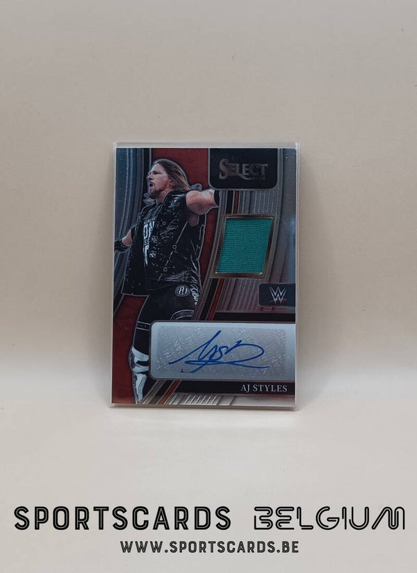 WWE - Panini Select 2022 - AJ Styles - Patch Worn - Auto - 128/199
