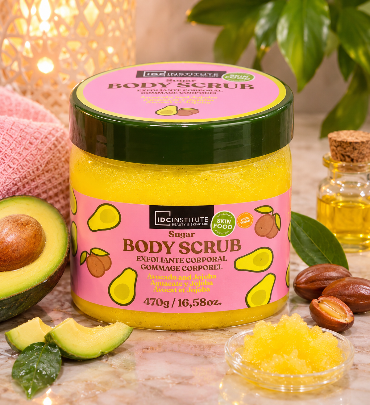 Exfoliant pour le Corps à l'Avocat et à la Jojoba