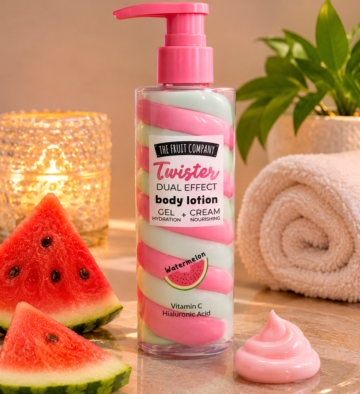 Crème corps effet Twister pastèque