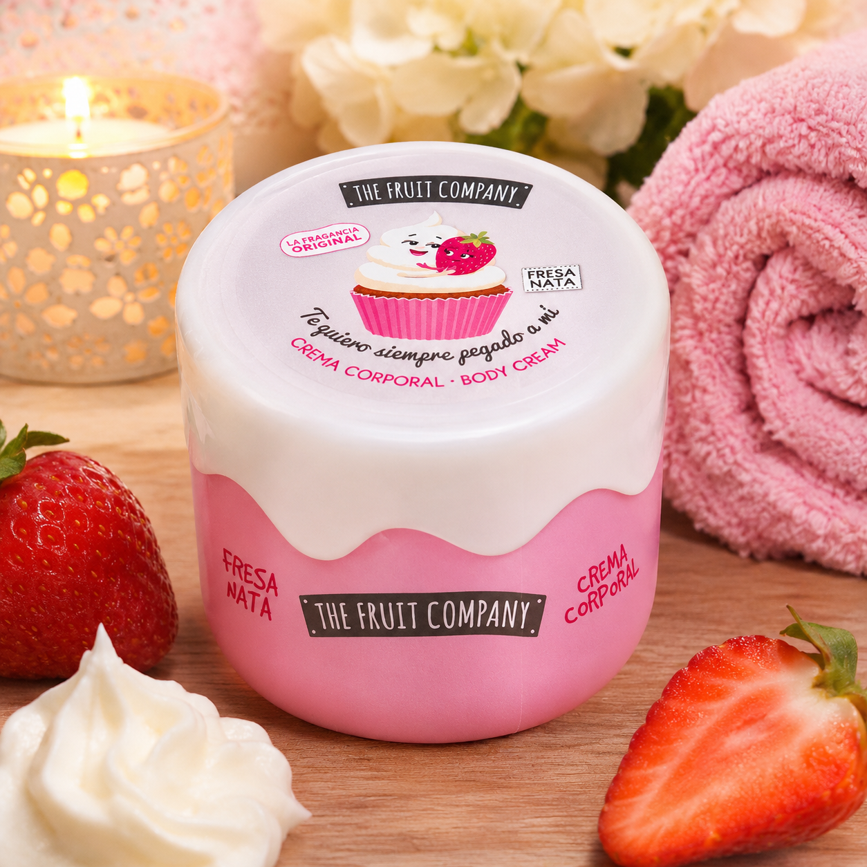 Crème corporelle Fraise Chantilly