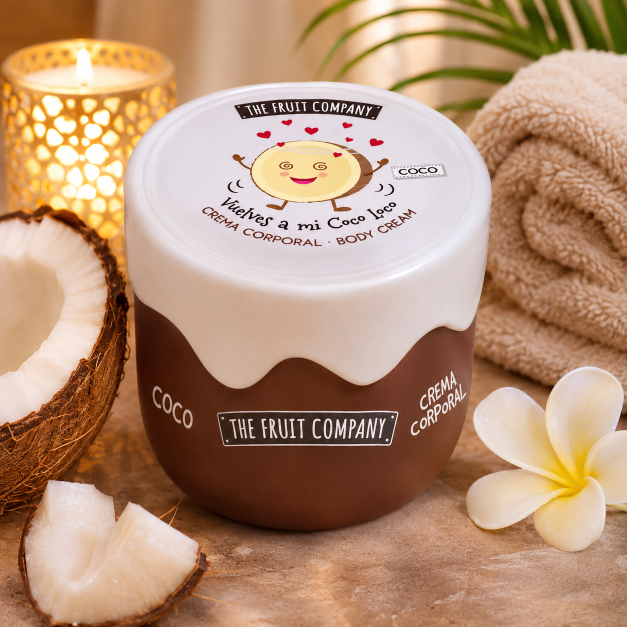 Crème corporelle noix de coco