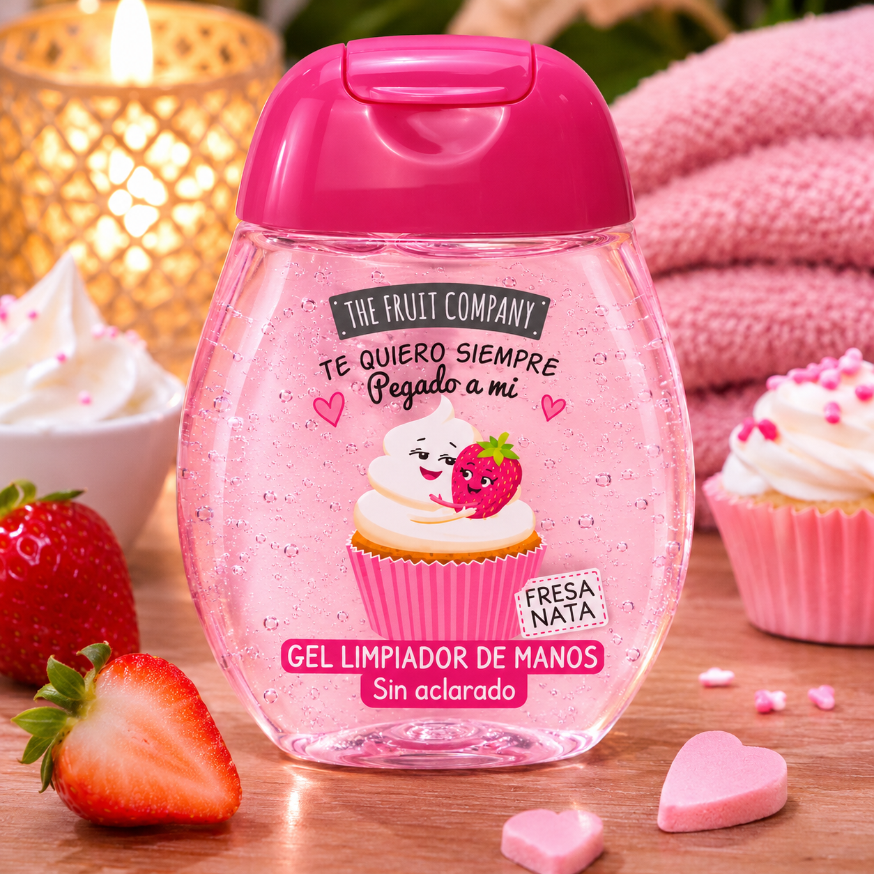 Gel nettoyant mains Fraise Chantilly