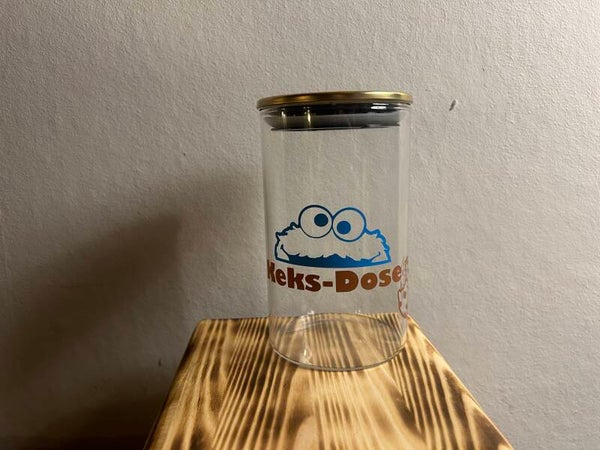 Glasdose golddeckel mittel