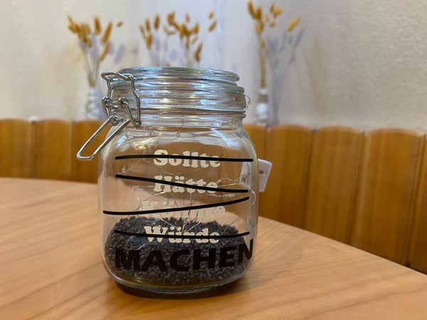 Einmachglas mit LED