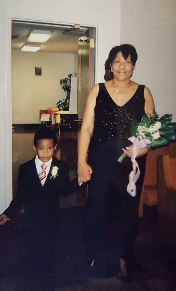 Brandon (grandson) & I , at Jimmie & I renewing our 35th anniversary at FUMBC in Nashville