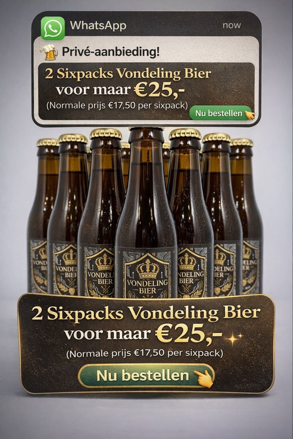Vondeling Bier - Goudblond (2x6 Pack) ACTIE