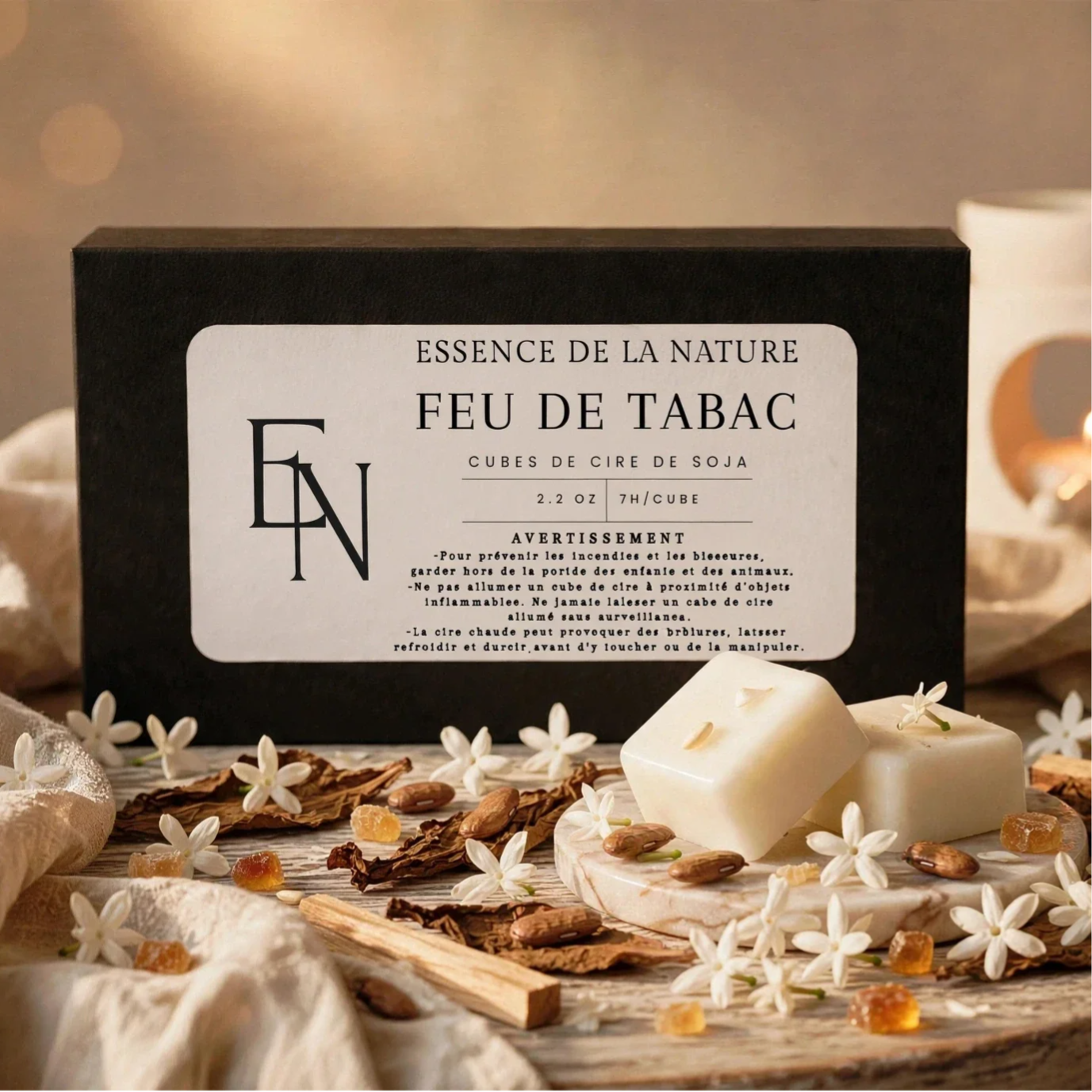 Cubes de cire de soja - Feu de Tabac