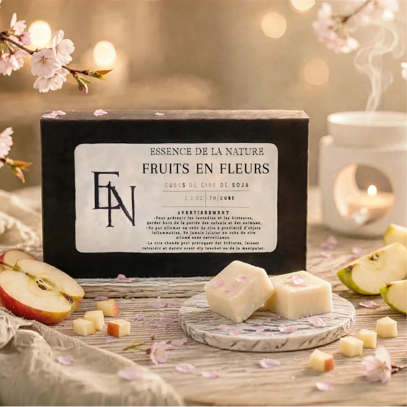 Cubes de cire de soja - Fruits en Fleurs