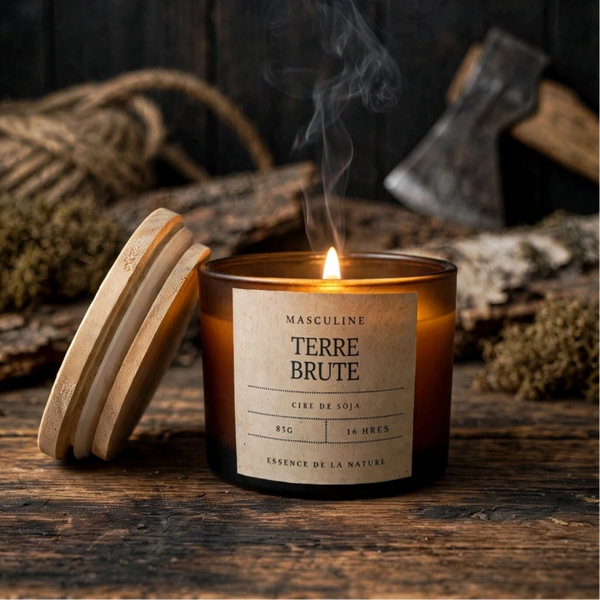 Bougie Terre Brute