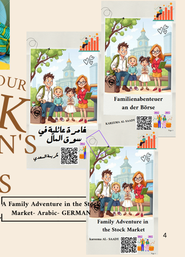 A Family Adventure in the Financial Market (Trilingual Edition: Arabic–German–English)