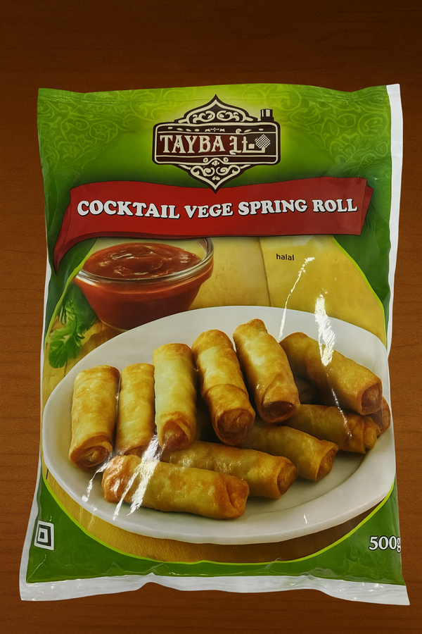 TAYBA Cocktail Vege Spring Roll – wegetariańskie sajgonki 500 g (halal)