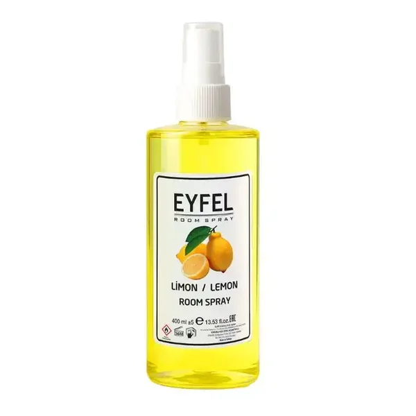EYFEL Room Spray Lemon 400 ml – Air Freshener, Fresh Citrus Scent