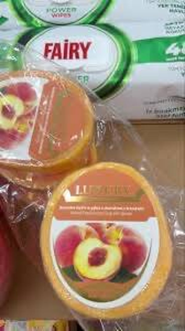 Luxury Peach Sponge Soap – Scented Soap with Sponge