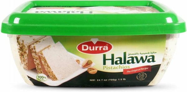 Durra Halawa Pistachios – Sesame Halva with Pistachios (700g)