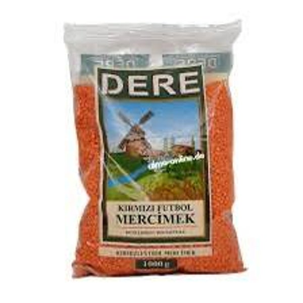 Dere Red Split Lentils (Kırmızı Mercimek) – 1 kg