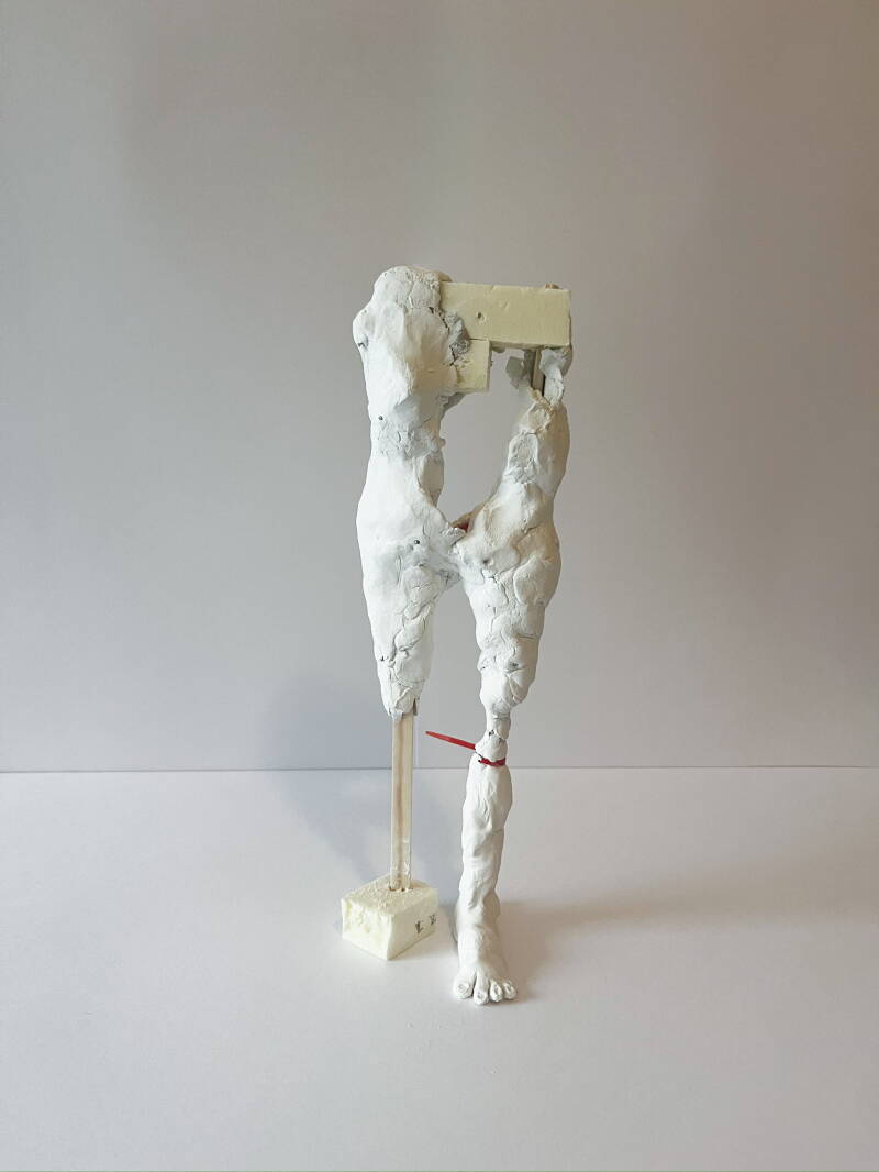 klei, pur, hout, tyraps - 25 cm