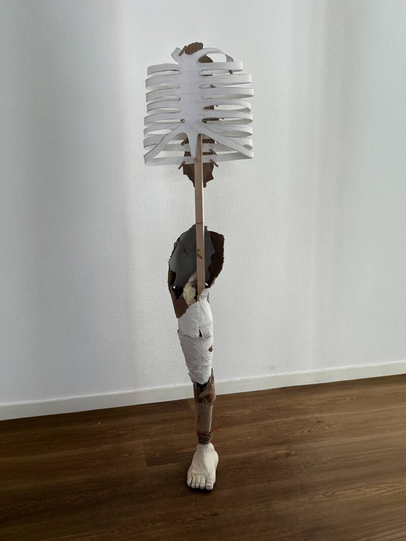 klei, pur, karton, touw, gips, papier, hout, staal - 160 cm