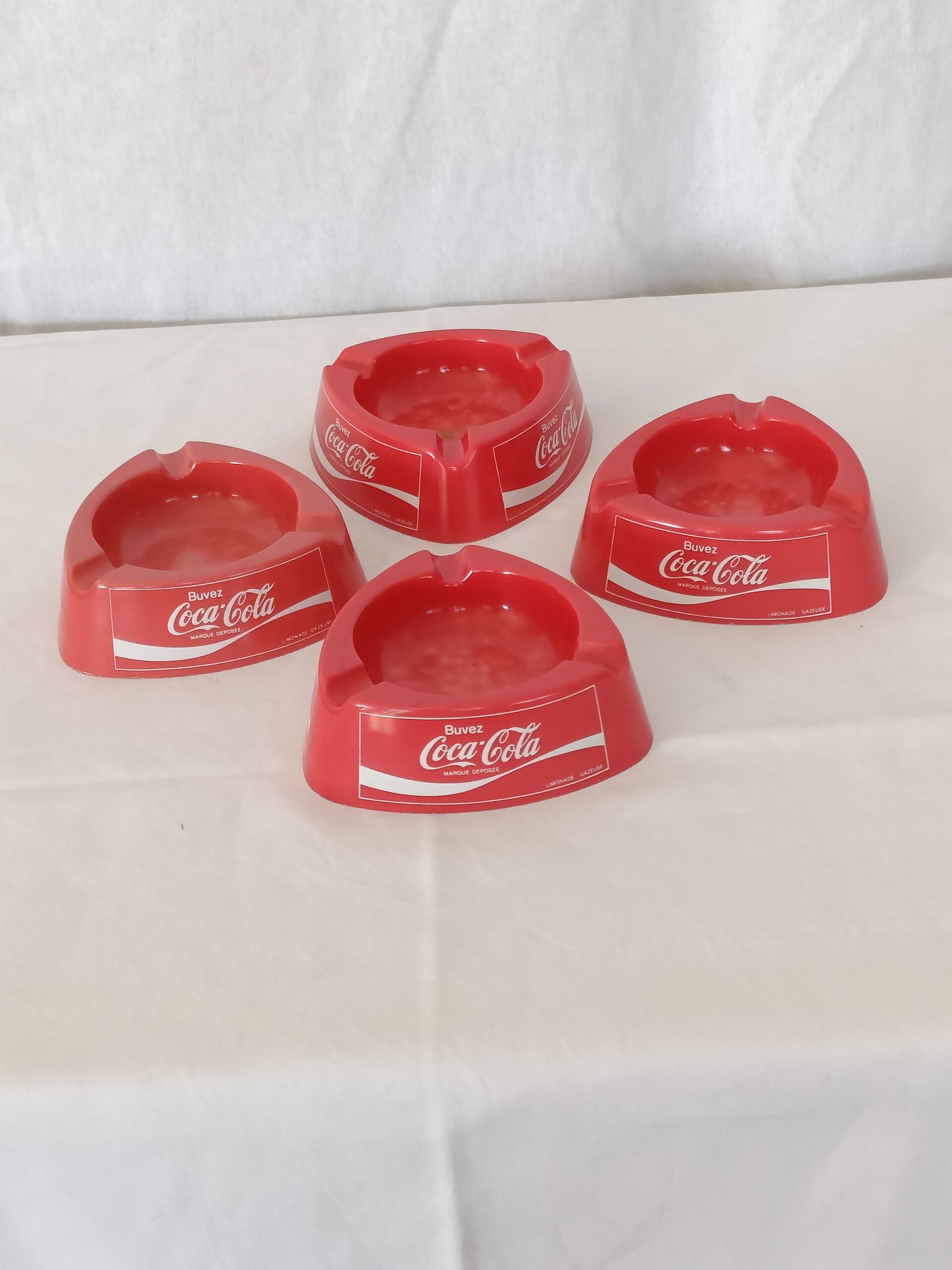 4 cendriers Coca Cola