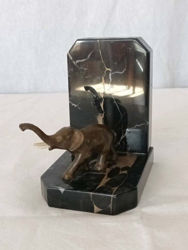 Presse-livres avec éléphant (un seul)