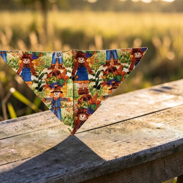 Dog & Cat Bandana - Fall scarecrows