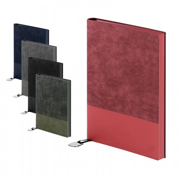 15 × 21 cm Soft Thermo Leather Cover Undated Notebook, 224 Pages, 80 g Ivory Lined Inner Paper, Colored Edges code 22015PZ