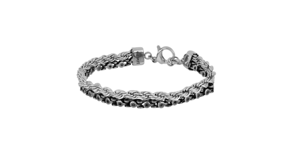 Stalen motorkettingarmband - Lonan