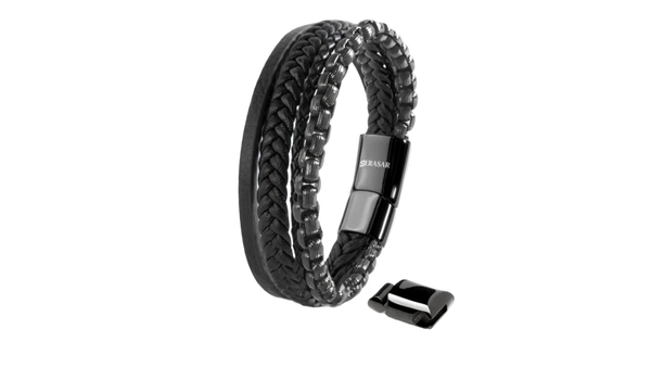Leren armband "Hero"