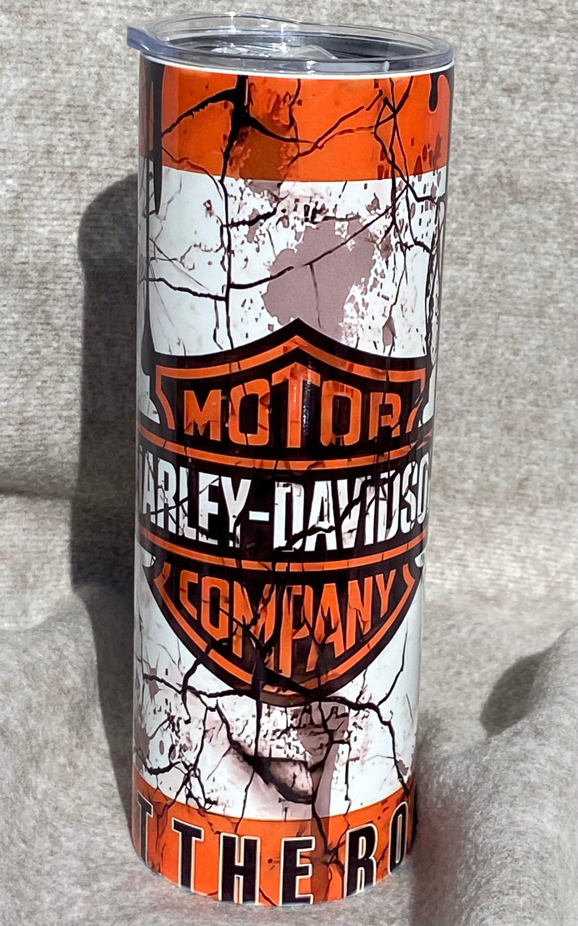 Harley Davidson inspired tumbler