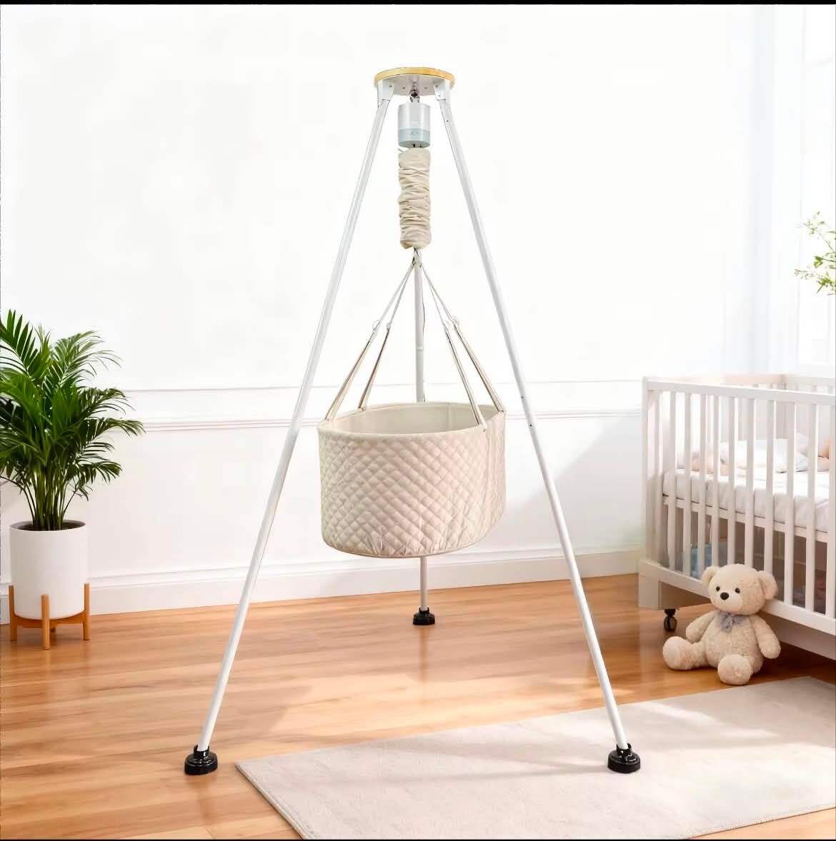 Automatic electric bassinet cradle swing
