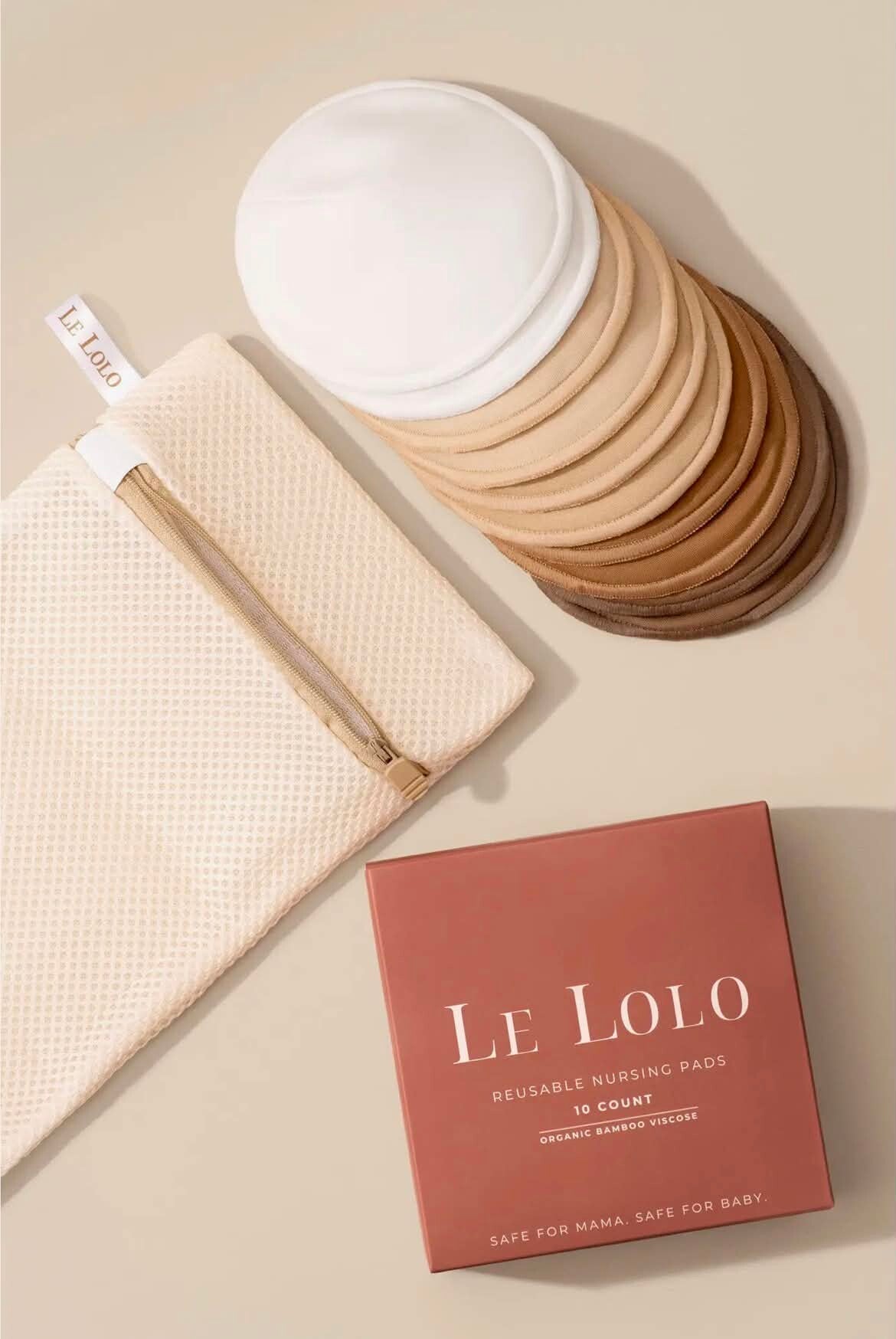Le Lolo organic bamboo reusable nursing pads