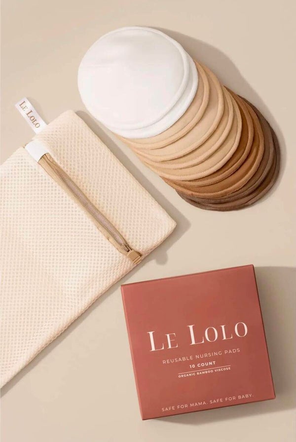 Le Lolo organic bamboo reusable nursing pads