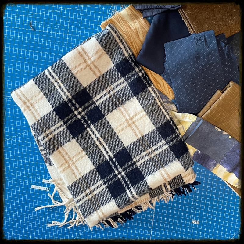 Fabrics for upcycled coat