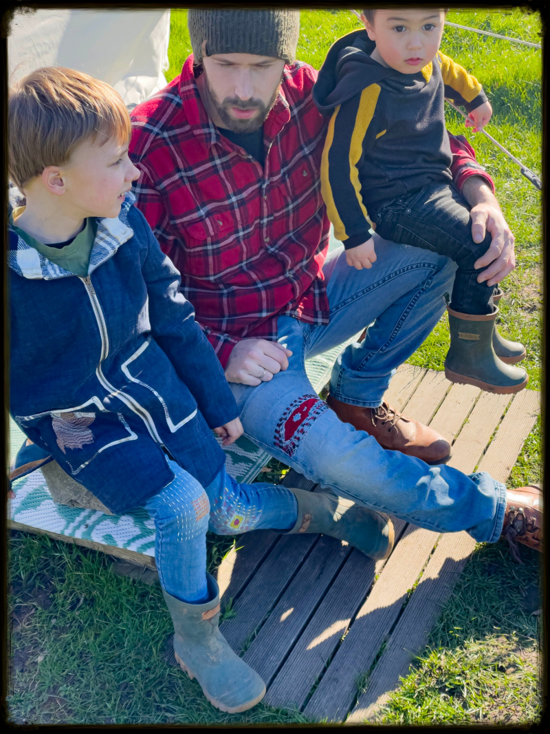 Upcycling visible mending