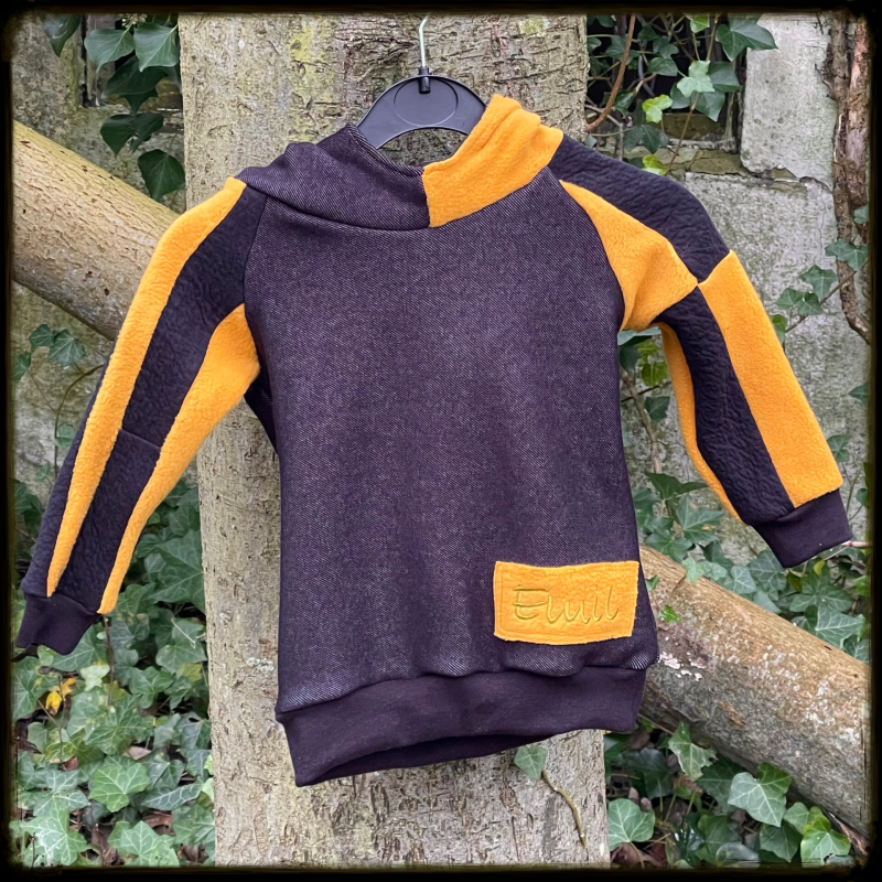 upcycled toddler hoodie
