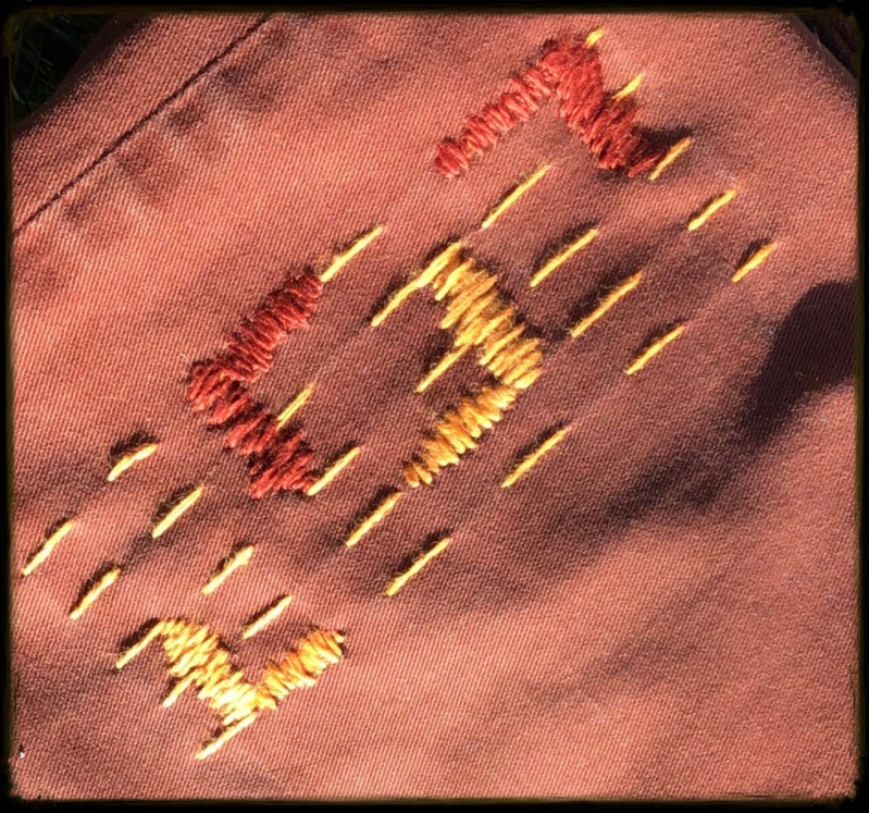 visible mending tear