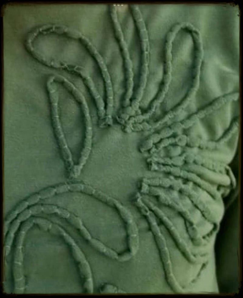 Upcycled Tshirt. Couching