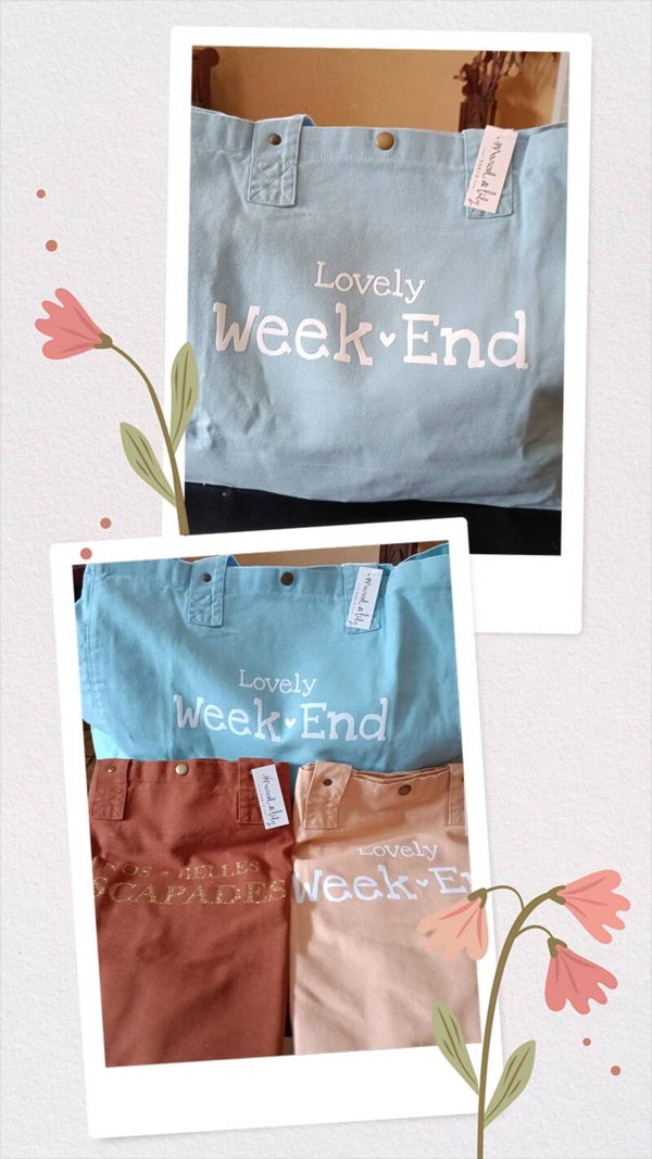 Sac week-end en coton
