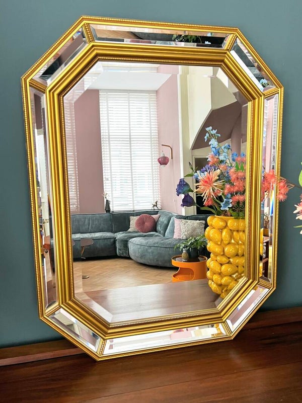 Facet geslepen spiegel