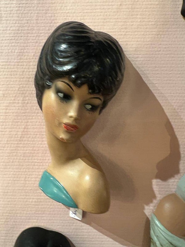 Prachtig Keramieken Vrouwenmasker Jaren 50