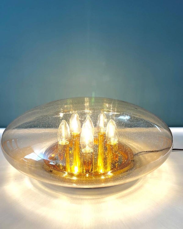 Prachtige XXL Bubble plafonniere uit de jaren '60 design door Doria Leuchten