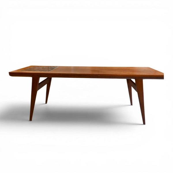 Deens Design Salontafel met Tegeltableau Knud L Nielsen Jaren 60