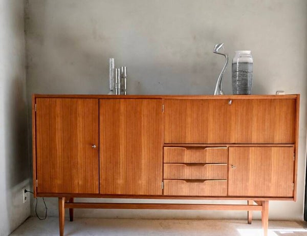 Vintage Teakhouten Highboard / Dressoir  ‘60 Deens Design