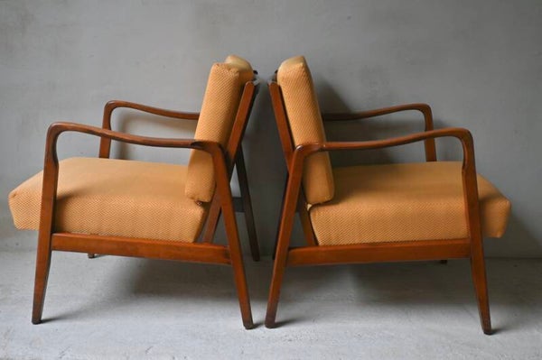 Set van twee vintage Scandinavische fauteuils