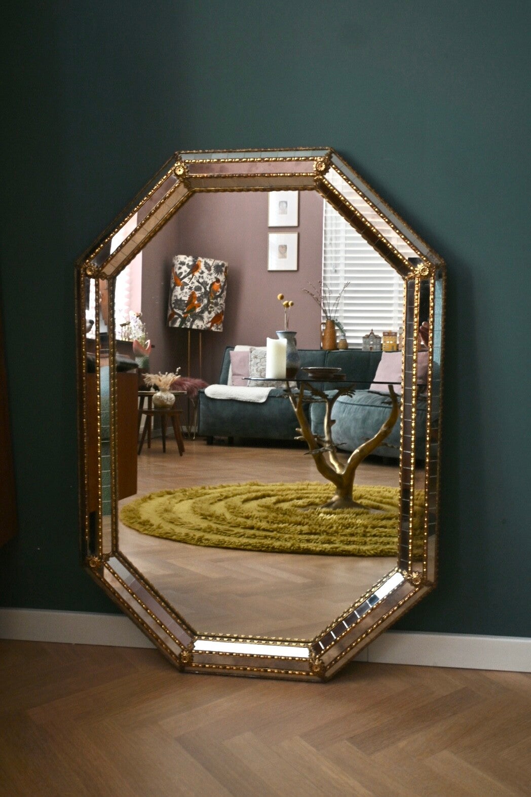 Venetiaanse, Trapezium spiegel, achthoekig