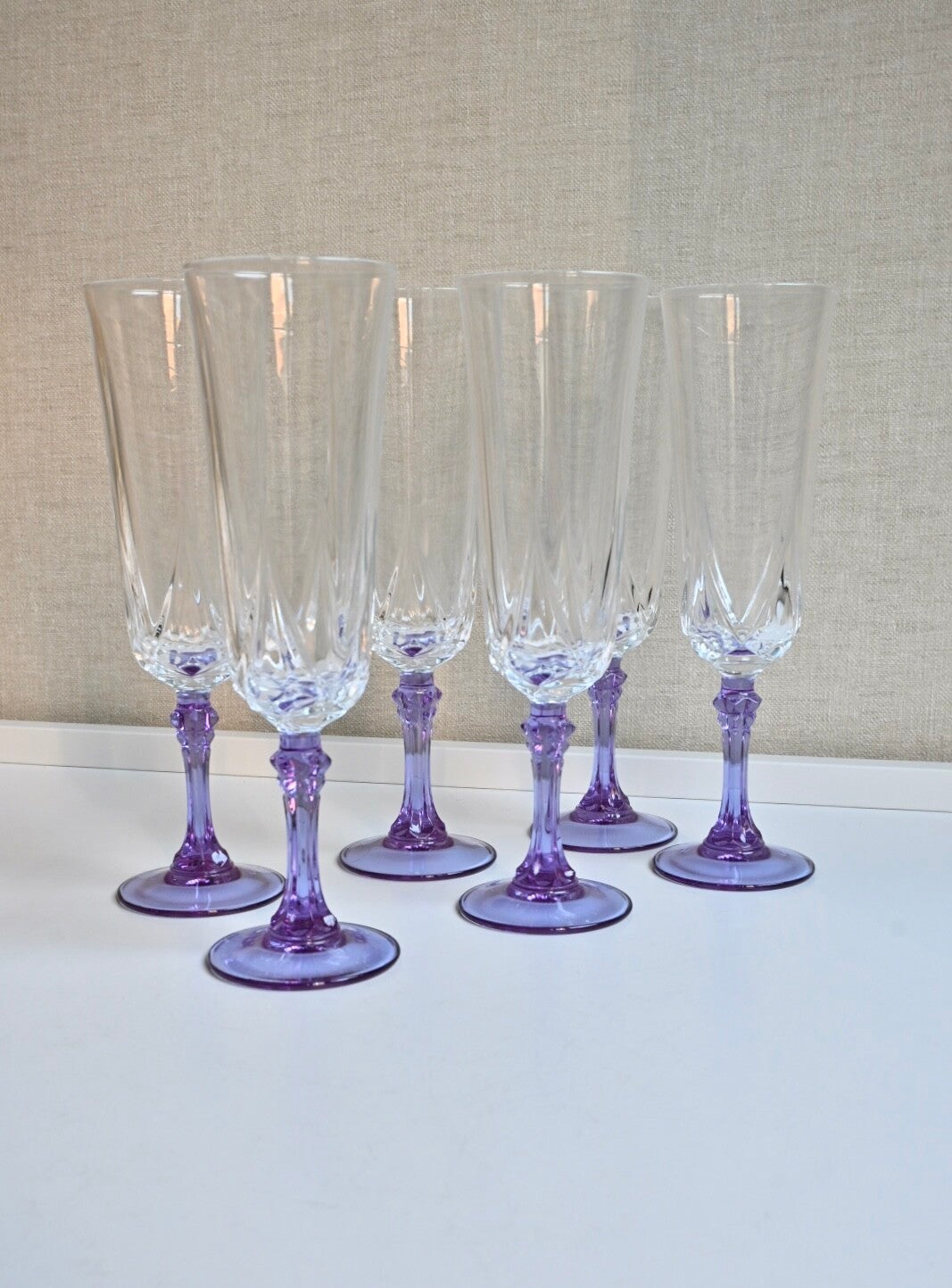 Cristal d'Arques - Durand champagneglazen - Auteuil Lilas