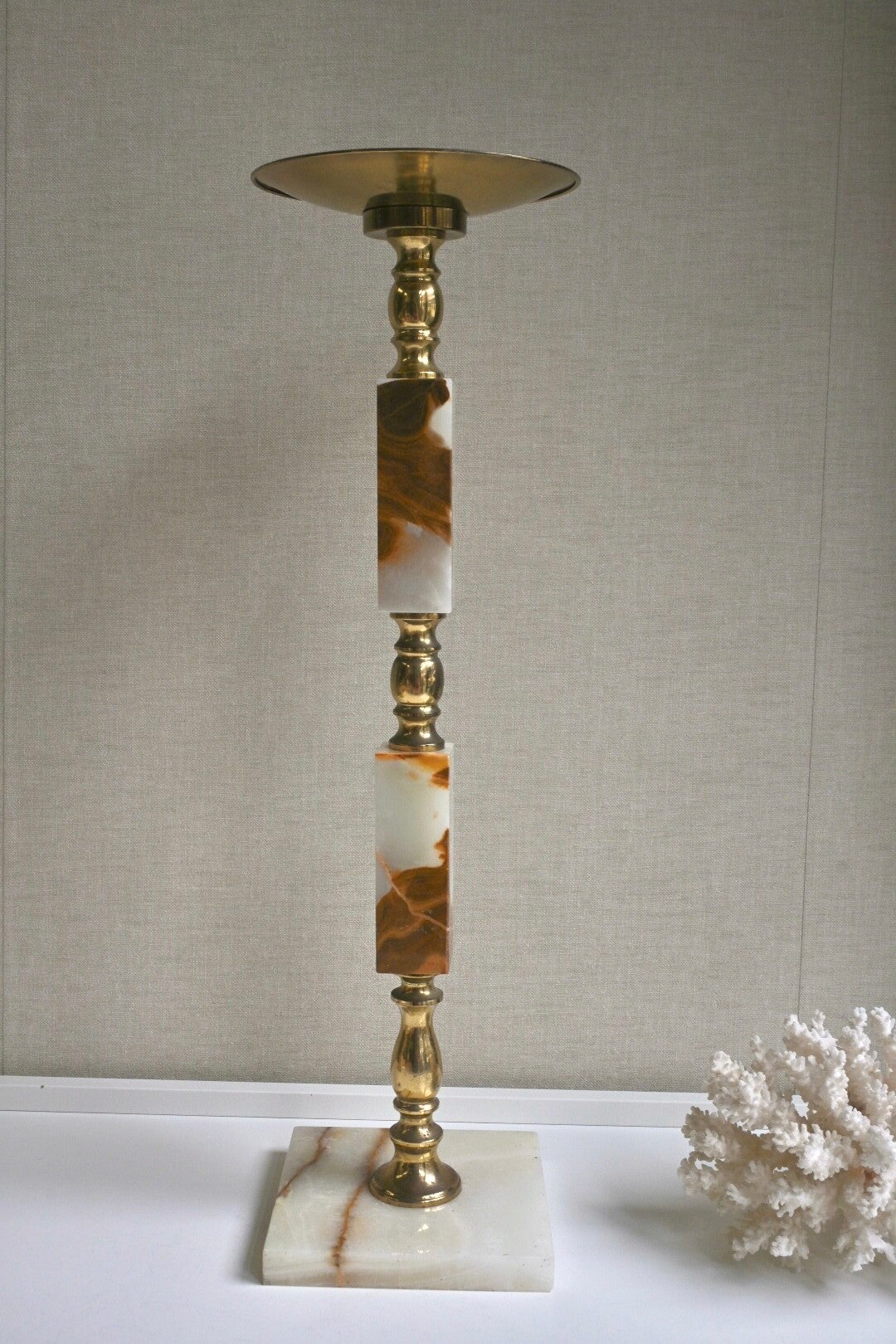 Marmeren XL kaarsen houder